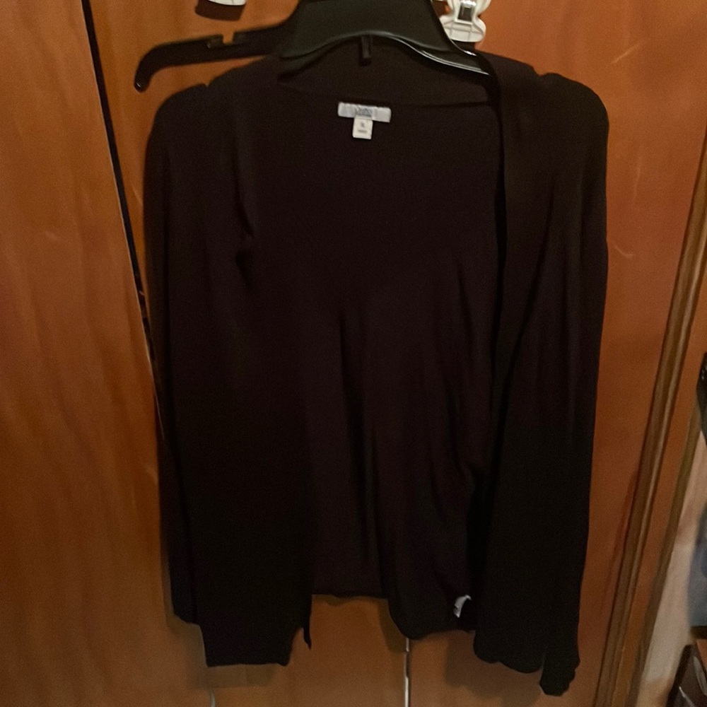 Black cardigan